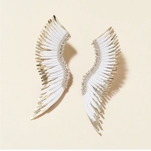 Mignonne Gavigan Madeline Earrings in white and gold
